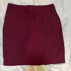 Kate Kasin Maroon Pencil Skirt